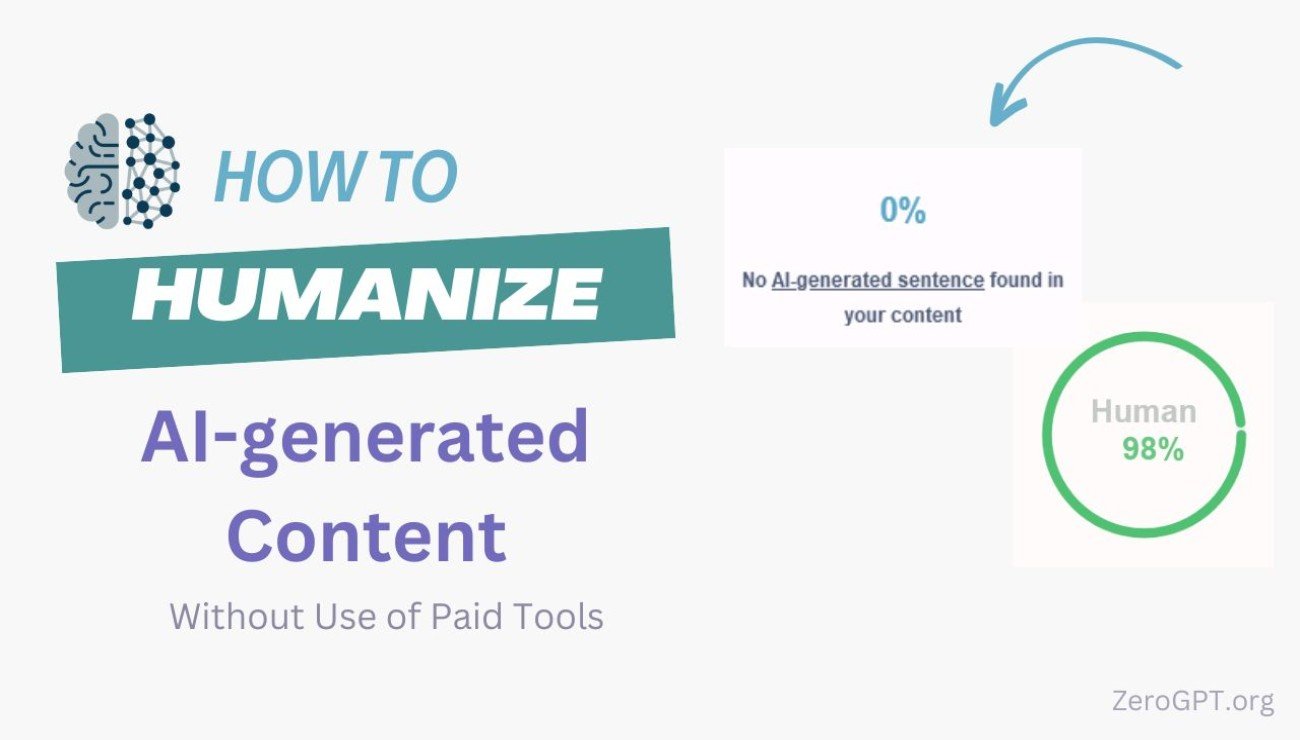 How to Humanize AI-generated Text without Use of Paid Tools